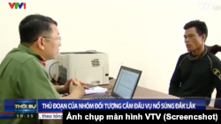 Nghi phạm Y Thô Ayun xuất hiện trên chương trình Thời sự VTV (Ảnh chụp màn hình)