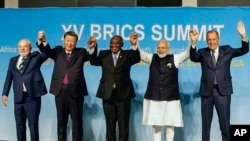 Hội nghị thượng đỉnh BRICS hồi tháng 8 năm 2023 tại Nam Phi với 5 thành viên ban đầu.