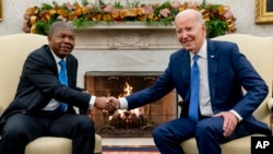 Başkan Joe Biden ile Angola Cumhurbaşkanı Joao Manuel Goncalves Lourenco'nun Beyaz Saray'daki görüşmesi- 30 Kasım 2023 (ARŞİV).