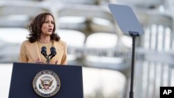 Phó Tổng thống Mỹ Kamala Harris phát biểu tại một sự kiện kỷ niệm phong trào dân quyền, 6/3/2022.