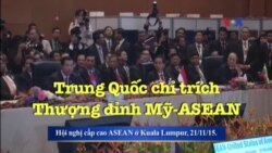 Trung Quốc chỉ trích Thượng đỉnh Mỹ-ASEAN