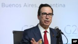 Bộ trưởng Tài chính Mỹ Steven Mnuchin 