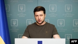 Tổng thống Ukraine Volodymyr Zelensky. 