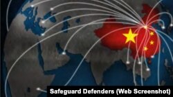 Hình ảnh minh họa trong báo cáo của Safeguard Defenders cho thấy các "đồn công an" mà Trung Quốc thiết lập ở 53 nước trên toàn thế giới, trong đó có Việt Nam, được điều hành từ các trung tâm cảnh sát địa phương ở nước này.