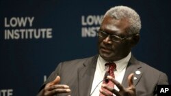 Thủ tướng đảo quốc Solomon, ông Manasseh Sogavare