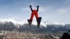 United States' Ben Loomis soars through the air during training for the Nordic Combined HS130, at the Nordic ski World Championships in Innsbruck, Austria, Wednesday, Feb. 20, 2019.