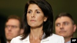 Đại sứ Hoa Kỳ tại Liên Hợp Quốc, Nikki Haley, 27/3/2017.