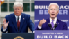 Tổng thống Hoa Kỳ Donald Trump và Cựu Phó Tổng thống Hoa Kỳ Joe Biden.