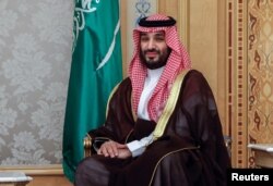 سعودی عرب کے ولی عہد شہزادہ اور وزیر اعظم محمد بن سلمان الیمامہ پیلیس میں فوٹو رائٹرز 29 اپریل