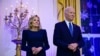 Tổng thống Hoa Kỳ Joe Biden và Đệ nhất phu nhân Jill Biden tại buổi tiệc mừng lễ Hanukkah tại Phòng phía Đông của Nhà Trắng ở Washington, DC vào ngày 16/12/2024.