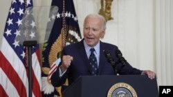 Tổng thống Joe Biden phát biểu trong một sự kiện tại Phòng phía Đông của Nhà Trắng ở Washington, hôm 26/9/2024.