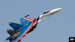 Máy bay chiến đấu Sukhoi Su-27 của Nga. 