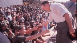 Comedian Bob Hope visits U.S. troops in South Vietnam in 1964