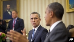 Tổng thống Obama và Tổng thư ký NATO Jens Stoltenberg tại Nhà Trắng.