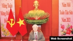 Ông Nguyễn Phú Trọng, hình chụp tháng Hai, 2021. Photo Dang Cong San