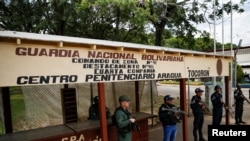 Venezuela's government shows Aragua jail after taking it over, in Tocoron