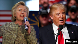 Các ứng cử viên Tổng thống Hoa Kỳ: Hillary Clinton, trái, và Donald Trump.