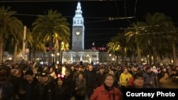 Đêm giao thừa ở San Francisco (ảnh Bùi Văn Phú)