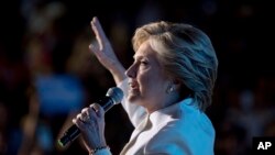 Ứng cử viên Dân chủ Hillary Clinton trong cuộc tranh luận tổng thống cuối cùng hôm 20/10.