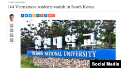 Báo Nam Hàn viết về 164 sinh viên Việt Nam 'mất tích' ở Hàn Quốc. Photo: The Korea Times.