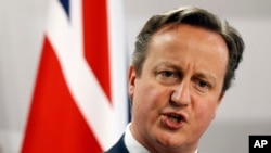 Thủ tướng Anh David Cameron.