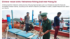 Trang VietnamNet loan tin tàu TQ đâm chìm tàu cá Việt Nam. Photo VietnamNet