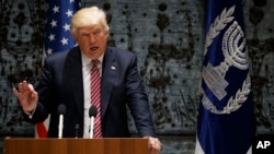 Tổng thống Donald Trump đang công du Israel