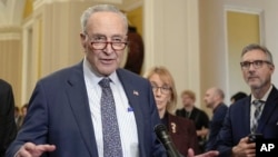 Lãnh đạo khối đa số ở Thượng viện Hoa Kỳ Chuck Schumer.