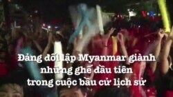 Đảng đối lập Myanmar giành những ghế đầu tiên trong cuộc bầu cử lịch sử