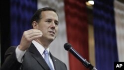 Ứng cử viên Tổng Thống của đảng Cộng hòa Rick Santorum