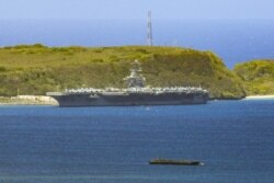 Tàu sân bay USS Theodore Roosevelt tại Guam, tháng 4/2020