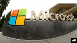 Mặt tiền một trụ sở Microsoft ở bang Washington, Mỹ.