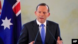 Thủ tướng Tony Abbot nói nhóm Nhà nước Hồi giáo đề ra mối đe dọa không chỉ với người dân Trung Ðông, mà cả thế giới, trong đó có Australia.