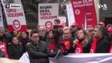 DİSK'ten Hazine Bakanlığı önünde “asgari ücret ve vergi adaleti” eylemi 