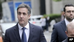 Ông Micheal Cohen đến tòa án ở New York vào ngày 30/5/2018.