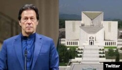 عمران خان جنہیں مدت پوری ہونے سے قبل ایک تحریک عدم اعتماد کے ذریعے انکے منصب سے ہٹادیا گیا اور ان دنوں وہ اٹک جیل میں قید ہیں۔