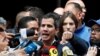 Juan Guaido, thủ lãnh phe đối lập, Chủ Tịch Quốc Hội Venezuela, nói chuyện với người biểu tình tại Caracas, 27 tháng Giêng.