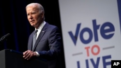 Tổng thống Joe Biden phát biểu với các nhà lãnh đạo cộng đồng tại Hội nghị thượng đỉnh thịnh vượng năm 2024 ở Las Vegas vào ngày 16/7/2024.