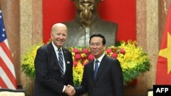 Chủ tịch nước Võ Văn Thưởng tiếp Tổng thống Mỹ Joe Biden hồi tháng 9 năm 2023