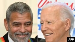 Demokrat Başkan Biden’ın adaylıktan çekilmesiyle ilgili tartışma sürerken, bir süre önce Biden için bağış etkinliğine evsahipliği yapan aktör George Clooney yeni bir adaya ihtiyaç olduğu görüşünü dile getirdi. Solda George Clooney, sağda ABD Başkanı Joe Biden. (FOTOLAR-ARŞİV)
