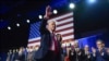 Republican presidential nominee former President Donald Trump waves at an election night watch party at the Palm Beach Convention Center, in West Palm Beach, Florida, Nov. 6, 2024.