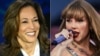 Taylor Swift Bay Kamala Harris Sipò li 