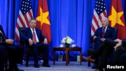 Tổng thống Biden có cuộc gặp với TBT, CTN Việt Nam Tô Lâm bên lề kỳ họp thứ 79 của Đại hội đồng LHQ tại New York, Hoa Kỳ, ngày 25/9/2024