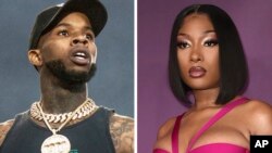 Foto Achiv: Tory Lanez (a goch) epi Megan Thee Stallion (a dwat). 