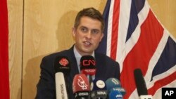 Bộ trưởng Quốc phòng Anh Gavin Williamson.