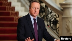 Ngoại trưởng Anh David Cameron.