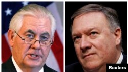 Ngoại trưởng Mỹ Rex Tillerson và Giám đốc Cơ quan tình báo Trung ương (CIA) Mike Pompeo.