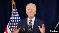 U.S. President Biden speaks on the death of former President Jimmy Carter, in St. Croix