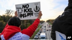 Người biểu tình chống xây dựng đường ống dẫn dầu Keystone XL.