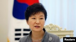 Tổng thống Nam Triều Tiên Park Geun-hye.